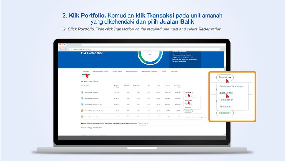 Cara Untuk Keluarkan Wang Pelaburan Asnb Secara Dalam Talian