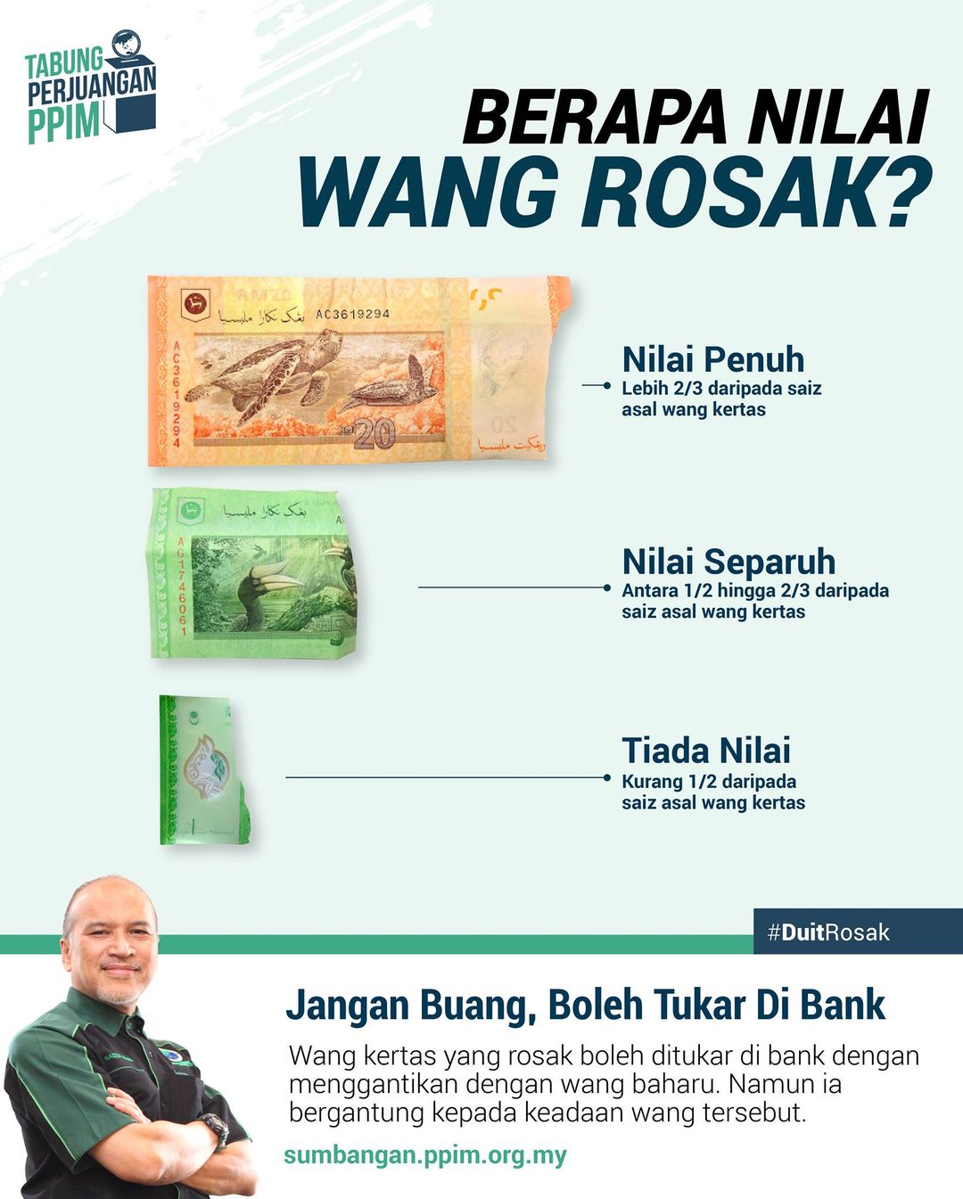 Anda Boleh Menukar Wang Yang Rosak Atau Sudah Luput Kepada Wang Baru