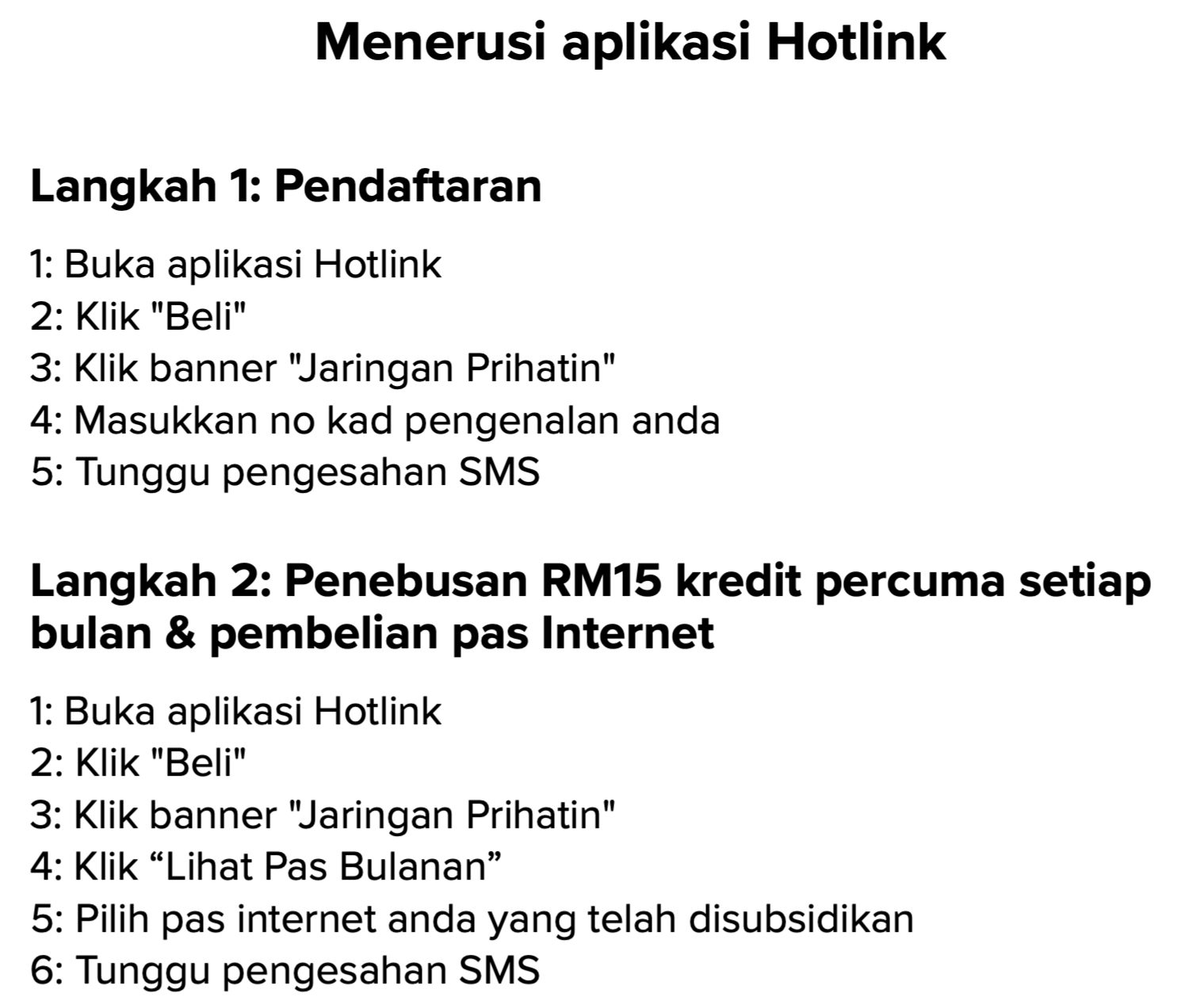 Cara Tebus Subsidi RM180 Atau RM300 Untuk Maxis Dan Hotlink